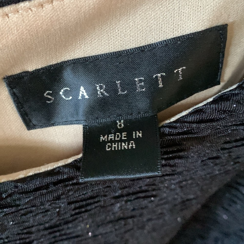 Scarlett sz 8 dress metallic shimmer euc evening formal - Picture 5 of 8